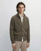 Amberleigh Stand-Collar Knit Cardigan