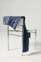 Mayfairloom Neo-Heritage denim jeans in wool, showcasing classic fit and textured fabric in a casual front view.