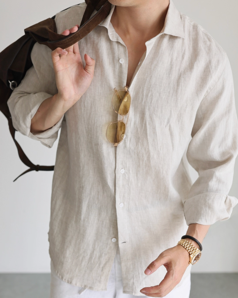 Clovelly Pure Linen Shirt