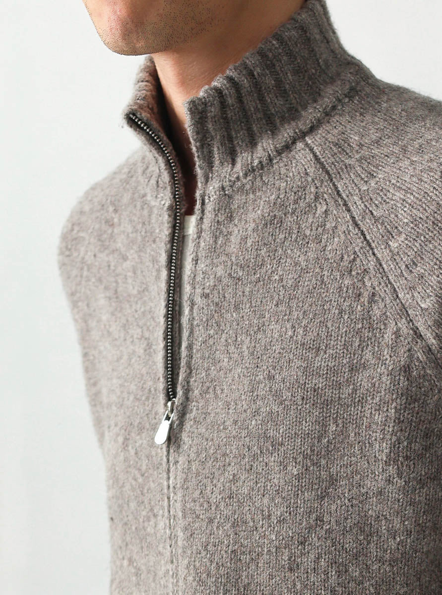 Mayfairloom Tasmania 740 Wool Jacket displayed on a hanger, showcasing its tailored fit and textured wool fabric.