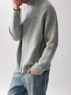 Mayfairloom Tasmania 740 Wool Jacket displayed on a hanger, showcasing its tailored fit and textured fabric.