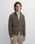 Amberleigh Stand-Collar Knit Cardigan - Mayfairloom