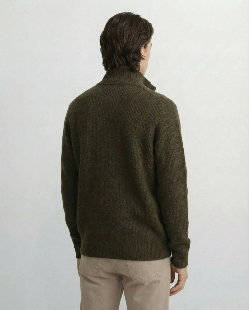 Amberleigh Stand-Collar Knit Cardigan - Mayfairloom