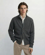 Amberleigh Stand-Collar Knit Cardigan - Mayfairloom