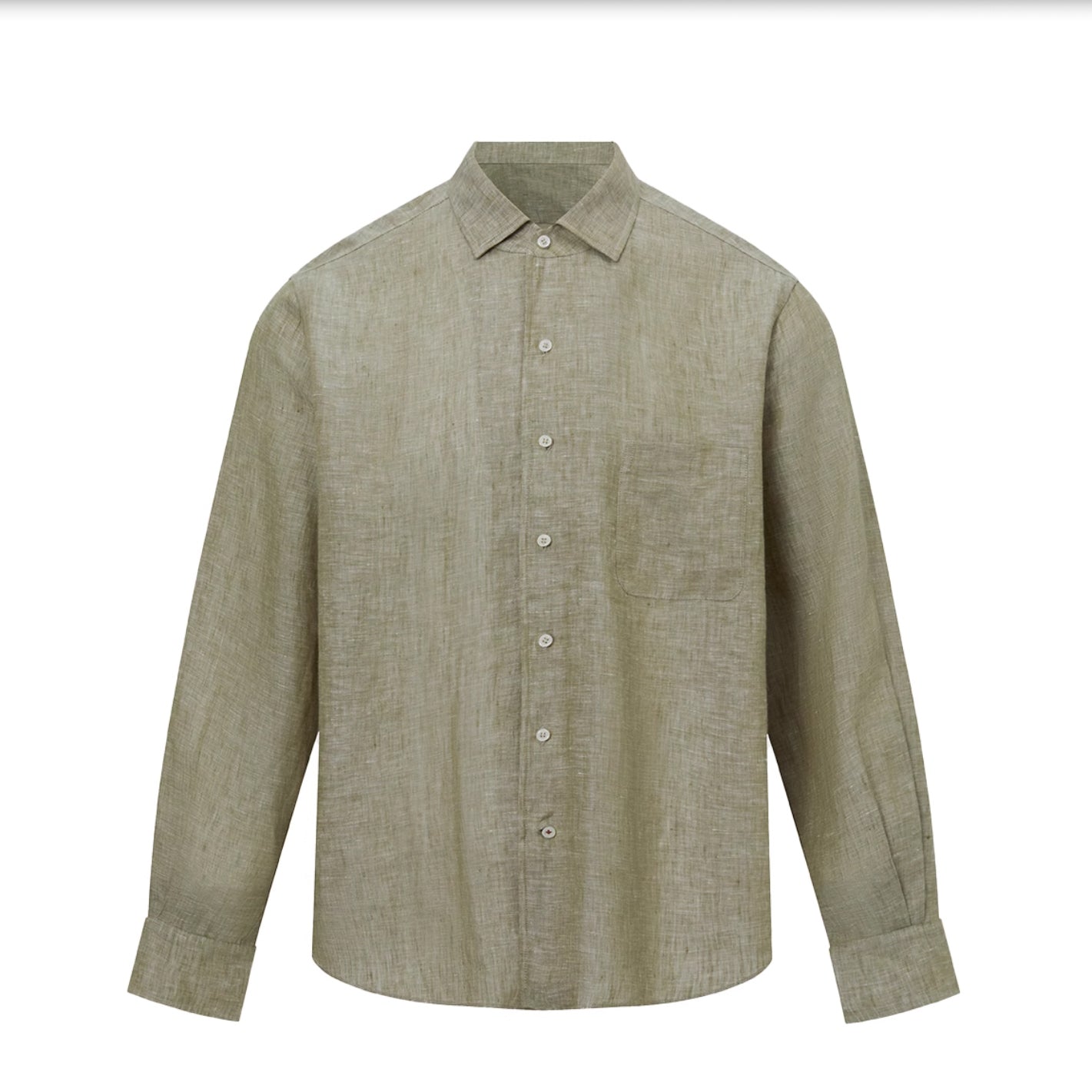 French Normandy Dew-retted 100% Linen Shirt