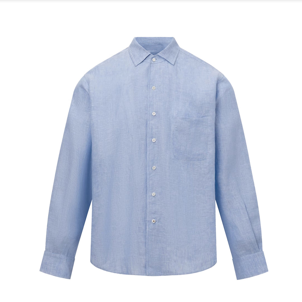 French Normandy Dew-retted 100% Linen Shirt