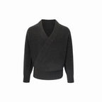 Alden Wool Wrap Cardigan Beige