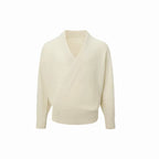 Alden Wool Wrap Cardigan Beige