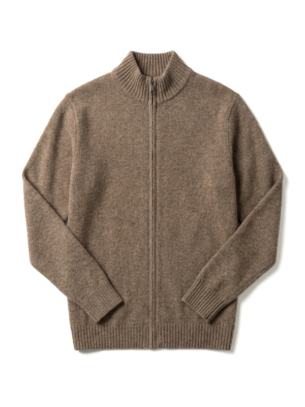 Willowmere 100% Wool Zip Cardigan - Mayfairloom