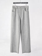 Mayfairloom denim-cut sweatpants made from soft cotton, featuring a relaxed fit and casual style, shown in the image.