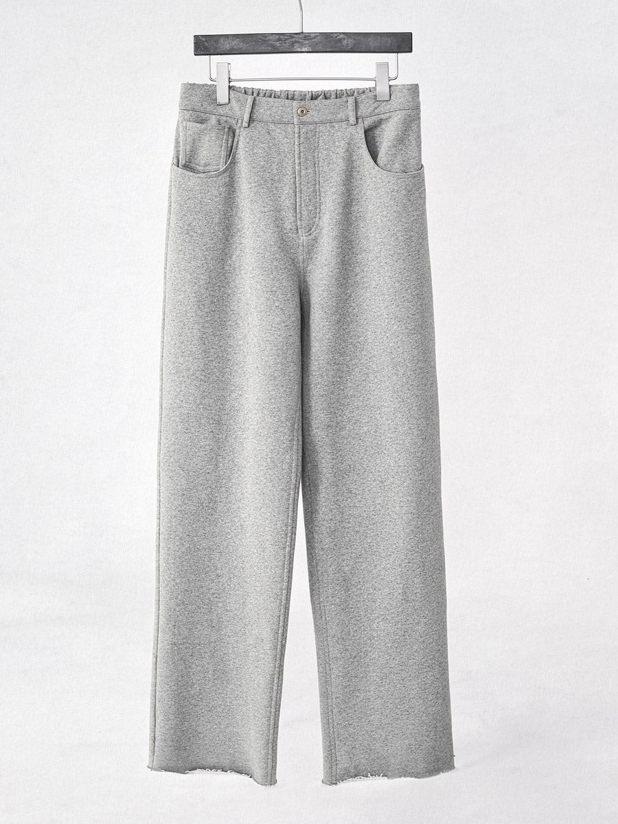 Mayfairloom denim-cut sweatpants made from soft cotton, featuring a relaxed fit and casual style, shown in the image.