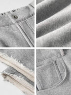 Mayfairloom denim-cut sweatpants made of cotton, showcasing the relaxed fit and stylish design with visible stitching and pockets.