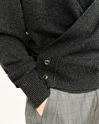 V-Neck Pure Wool Wrap Cardigan - Mayfairloom