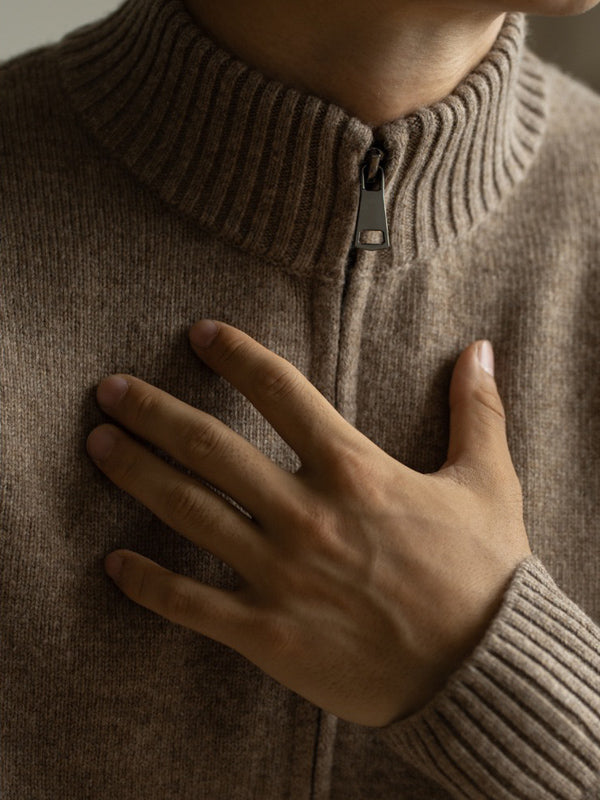 Willowmere 100% Wool Zip Cardigan - Mayfairloom