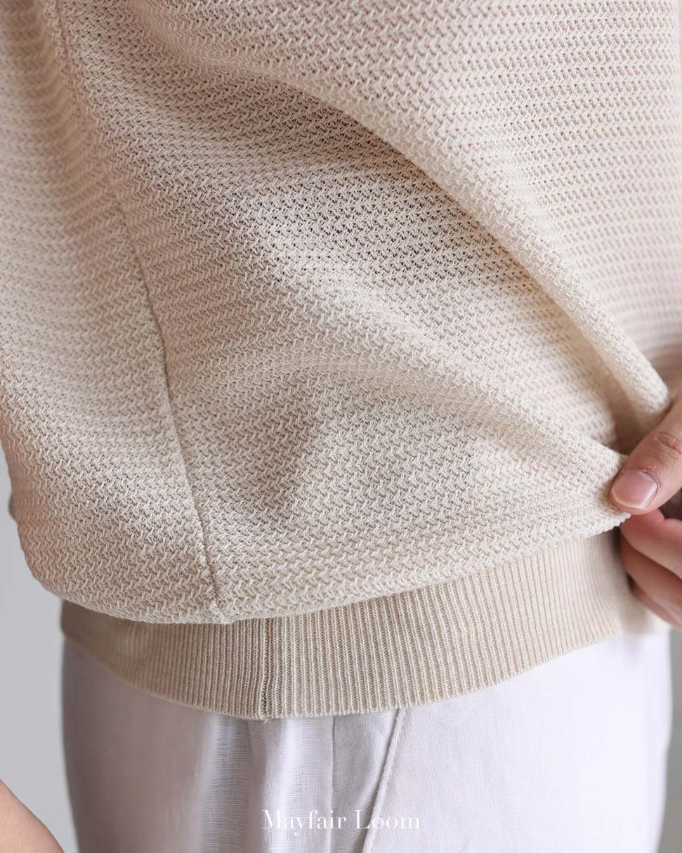 Italian Linen Blend Henley Tee