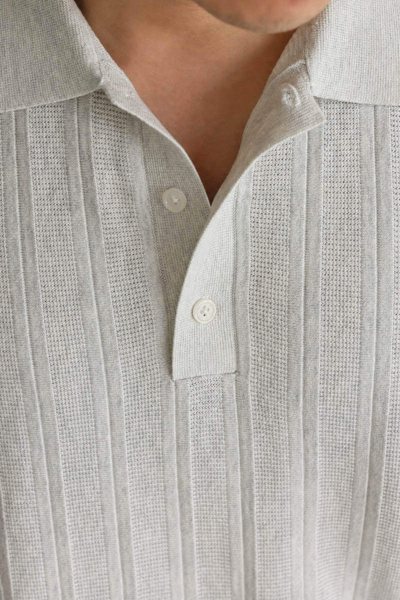 Mayfairloom Marlow Knit Polo shirt featuring a classic knit texture and polo collar in a stylish, versatile design.