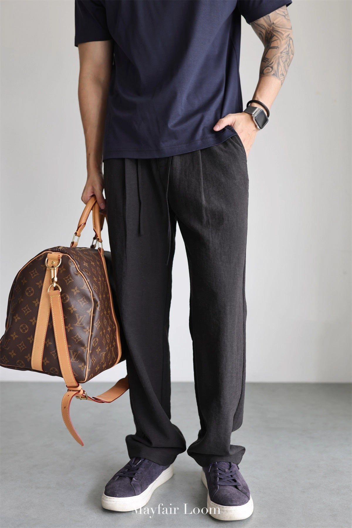 Blend Flowy Wide-Leg Pants