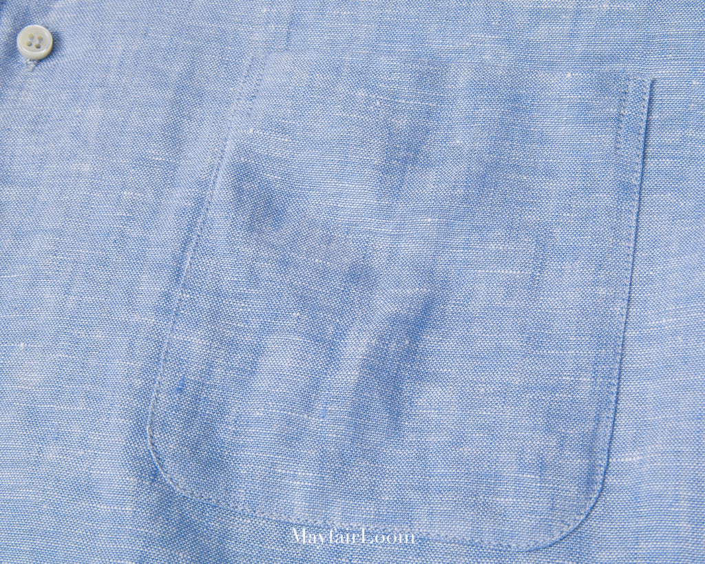 French Normandy Dew-retted 100% Linen Shirt