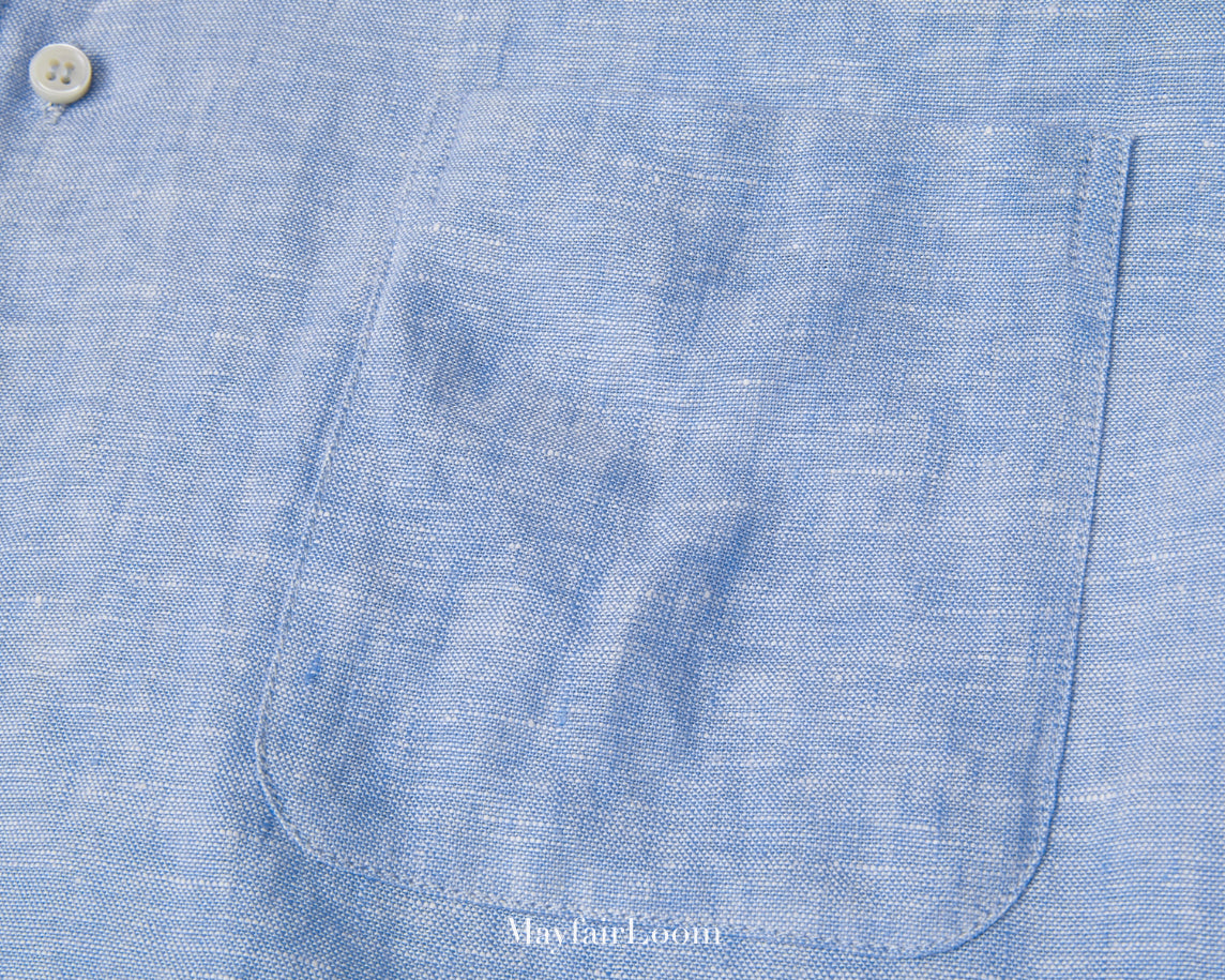 French Normandy Dew-retted 100% Linen Shirt
