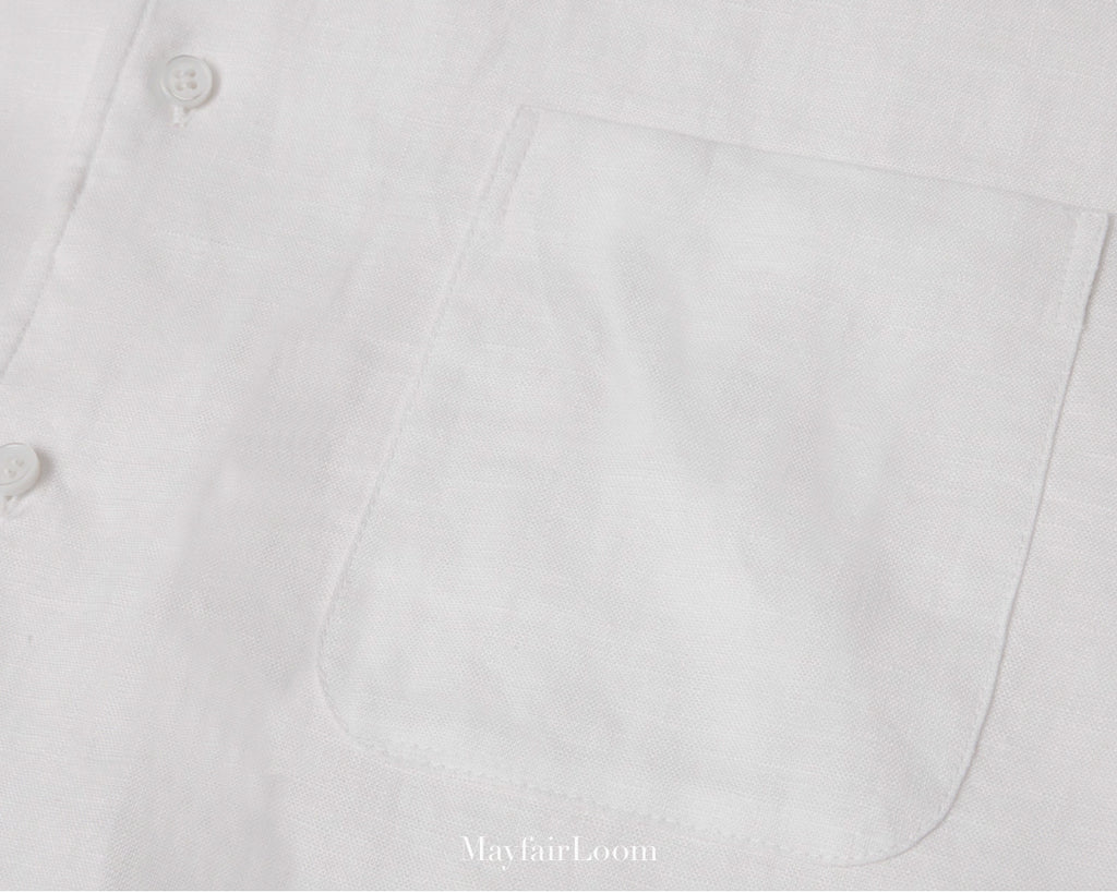 French Normandy Dew-retted 100% Linen Shirt