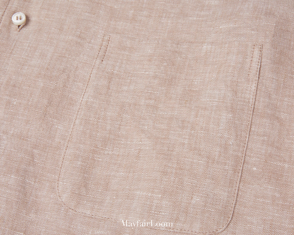 French Normandy Dew-retted 100% Linen Shirt