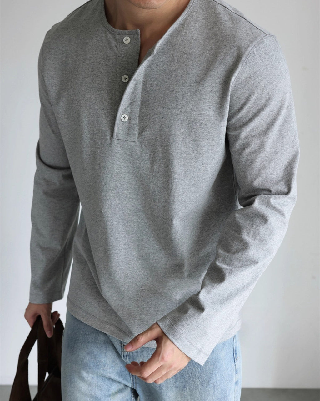 Classic Henley Long Sleeve T-Shirt