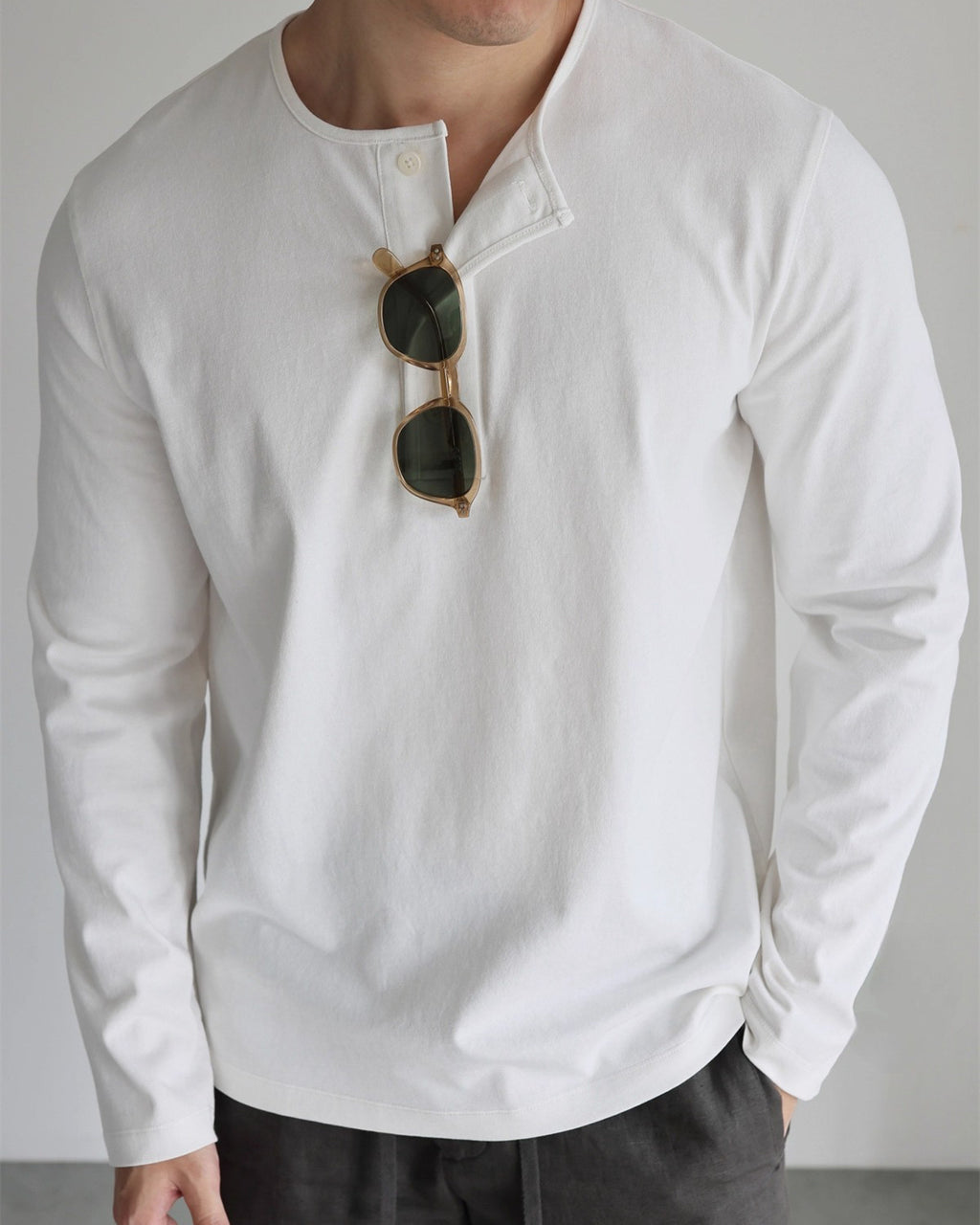 Classic Henley Long Sleeve T-Shirt
