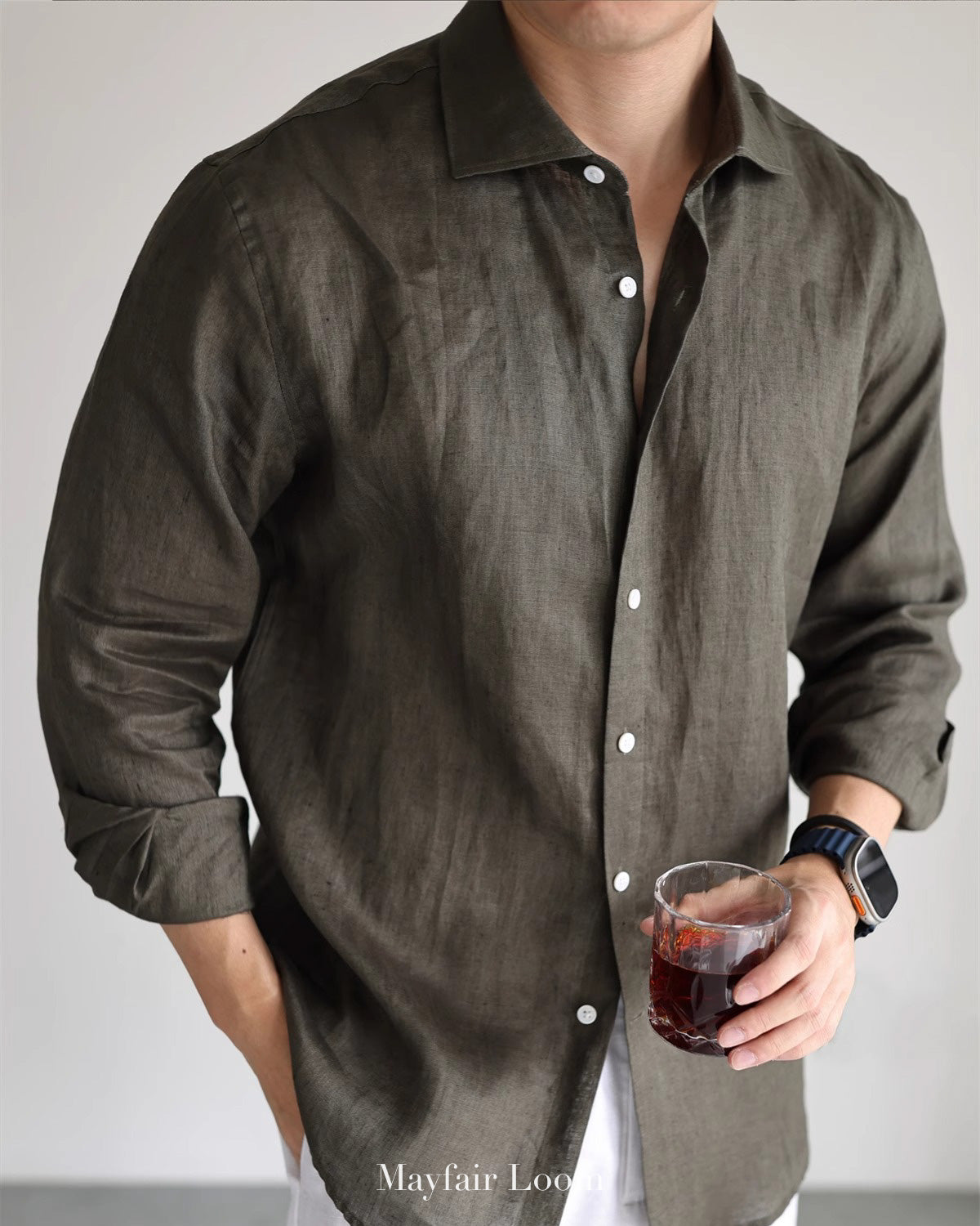 Clovelly Pure Linen Shirt