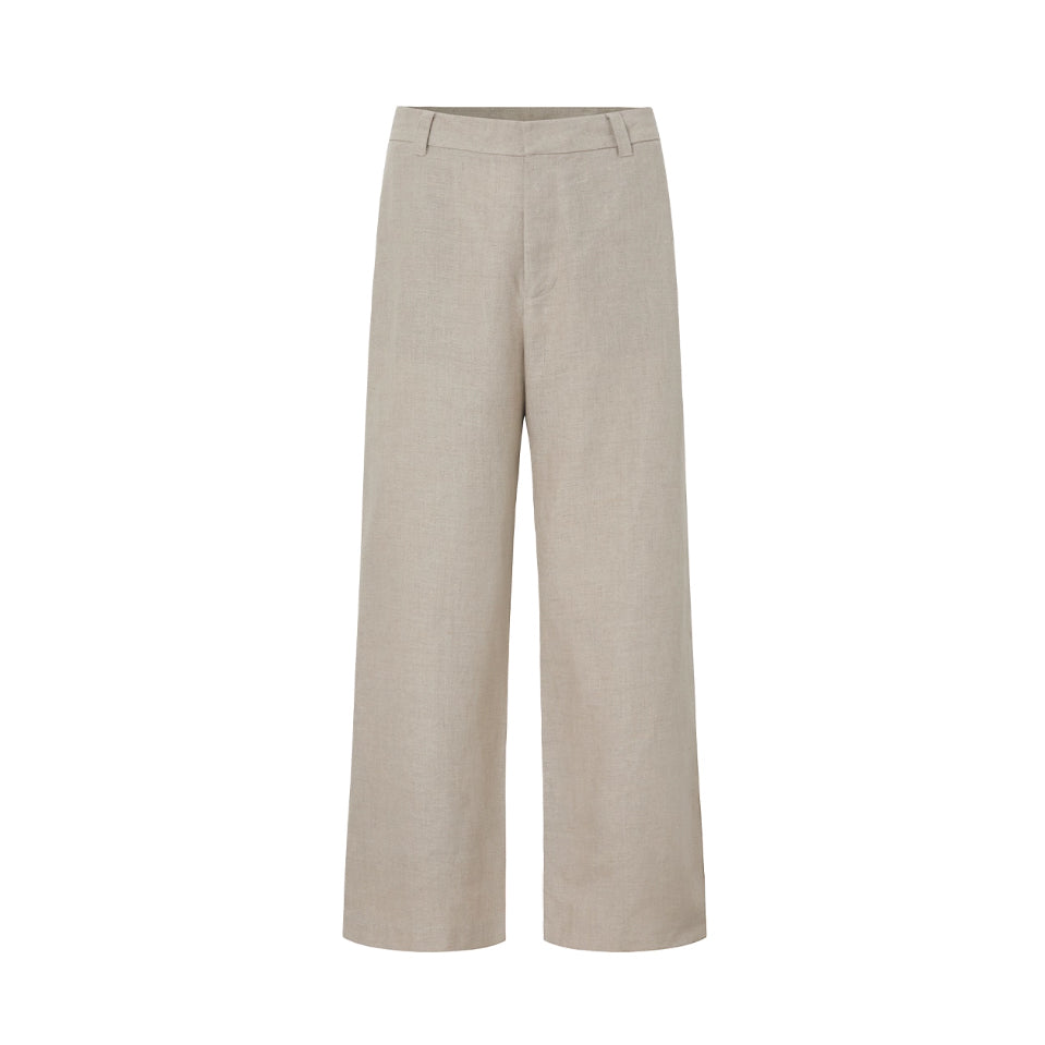 French Normandy Dew-retted 100% Linen Pants