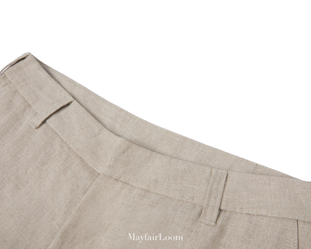 French Normandy Dew-retted 100% Linen Pants