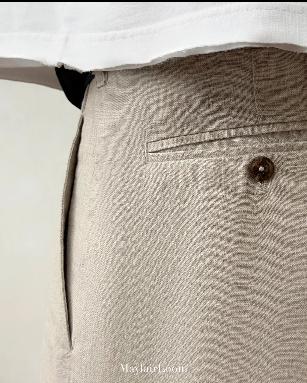 French Normandy Dew-retted 100% Linen Pants
