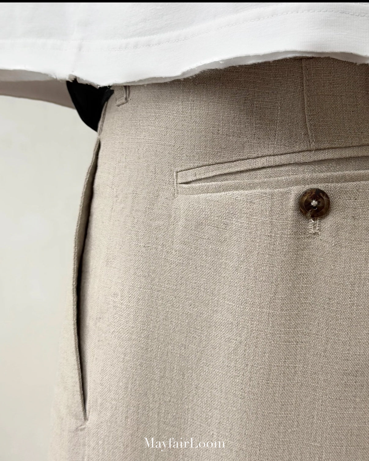 French Normandy Dew-retted 100% Linen Pants