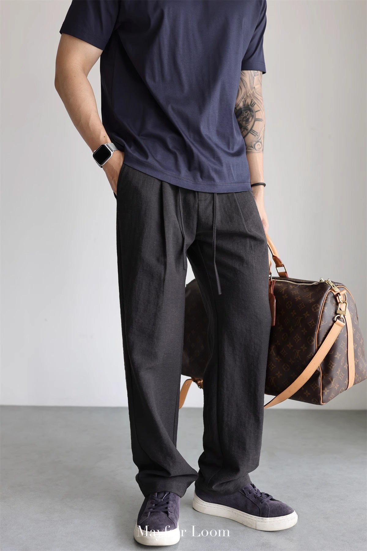 Blend Flowy Wide-Leg Pants
