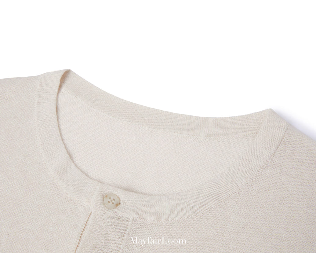 French Normandy Select Linen Henley Tee