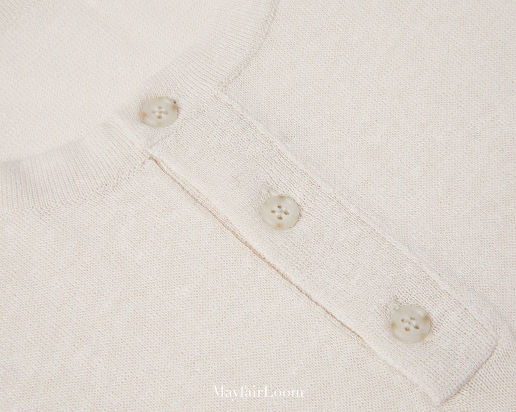 French Normandy Select Linen Henley Tee