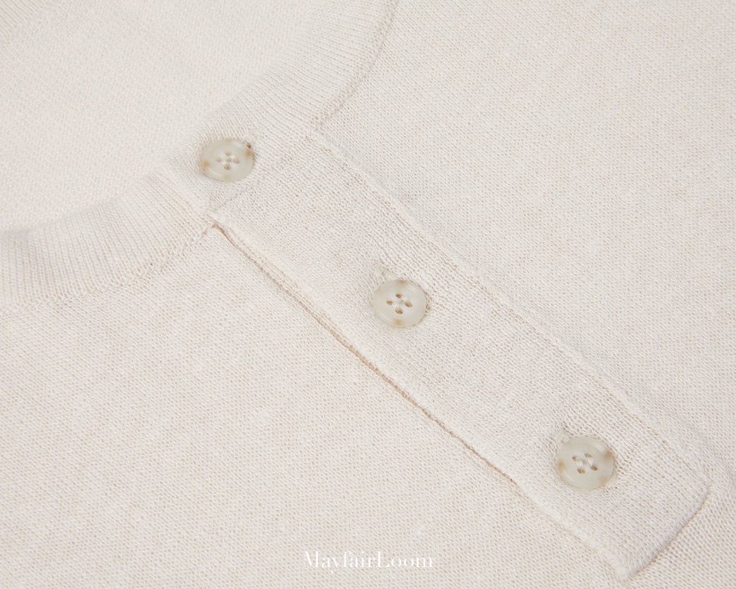 French Normandy Select Linen Henley Tee