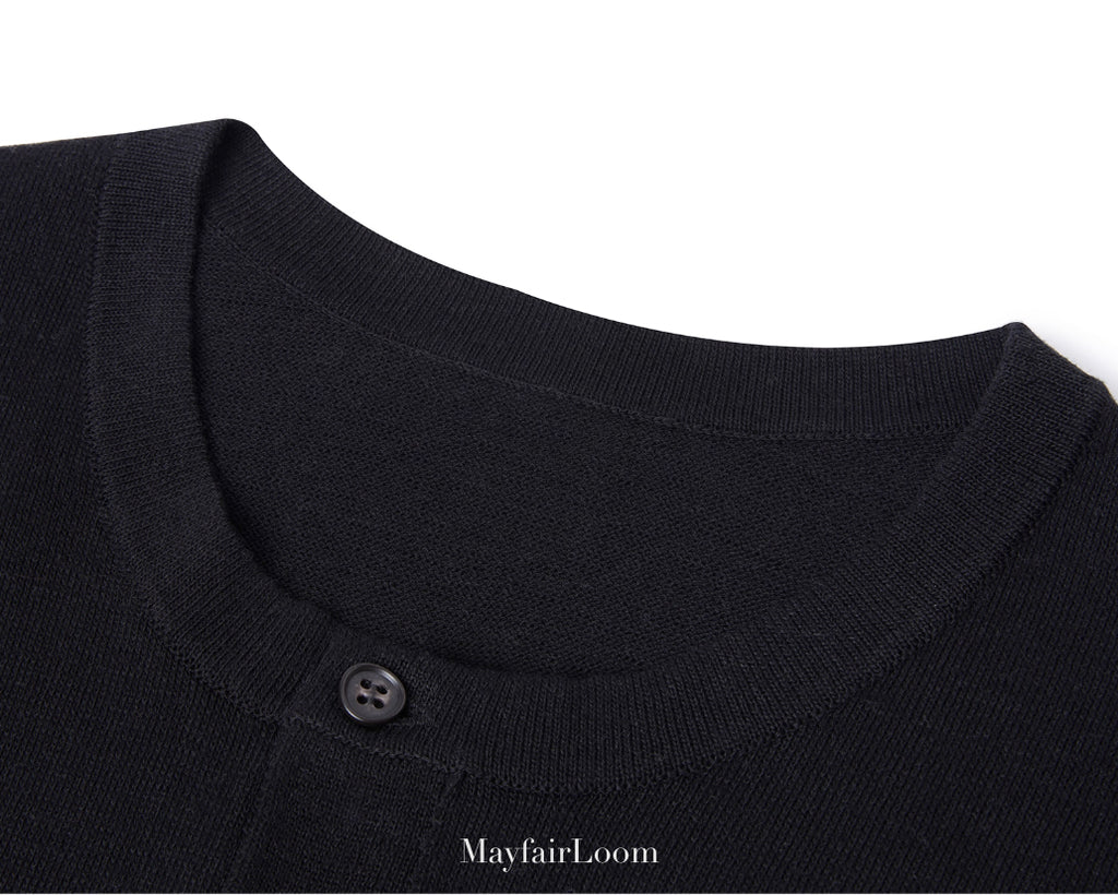 French Normandy Select Linen Henley Tee