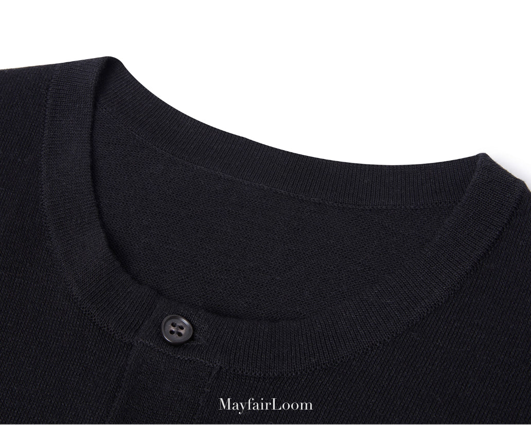 French Normandy Select Linen Henley Tee