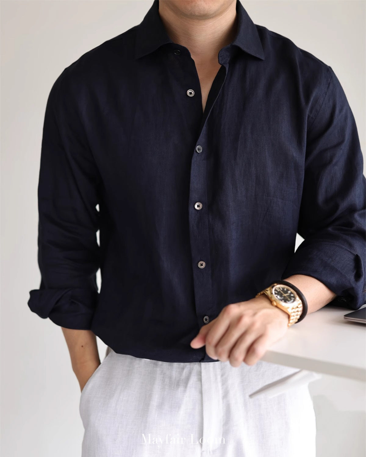 Clovelly Pure Linen Shirt