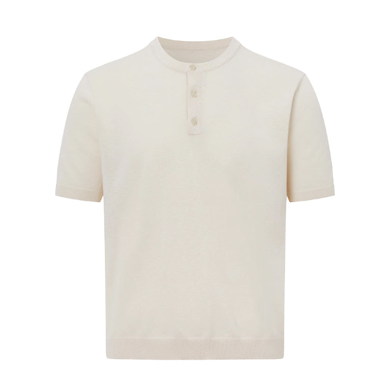 French Normandy Select Linen Henley Tee