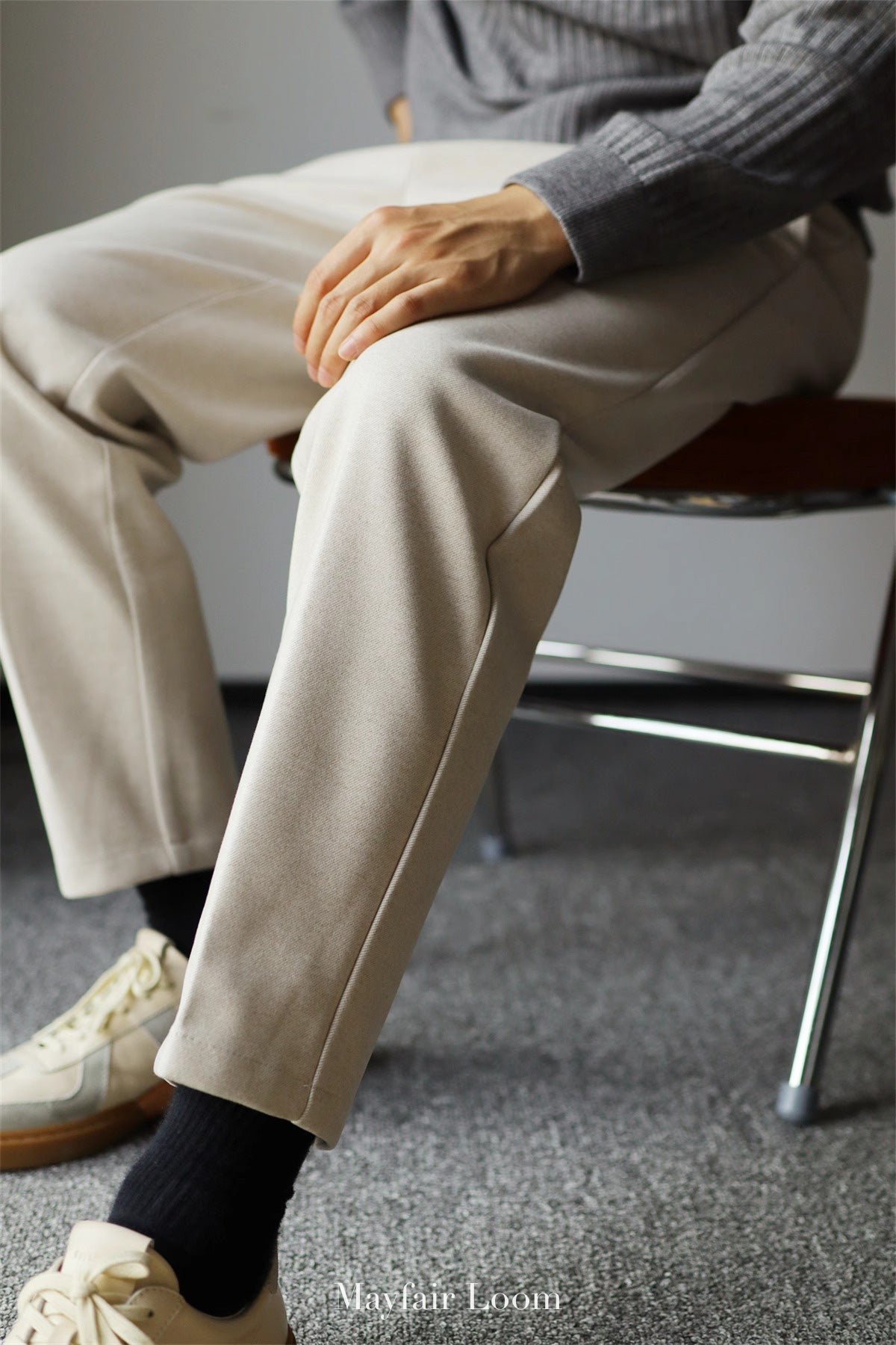 Tweed Cropped Ankle-length Pants