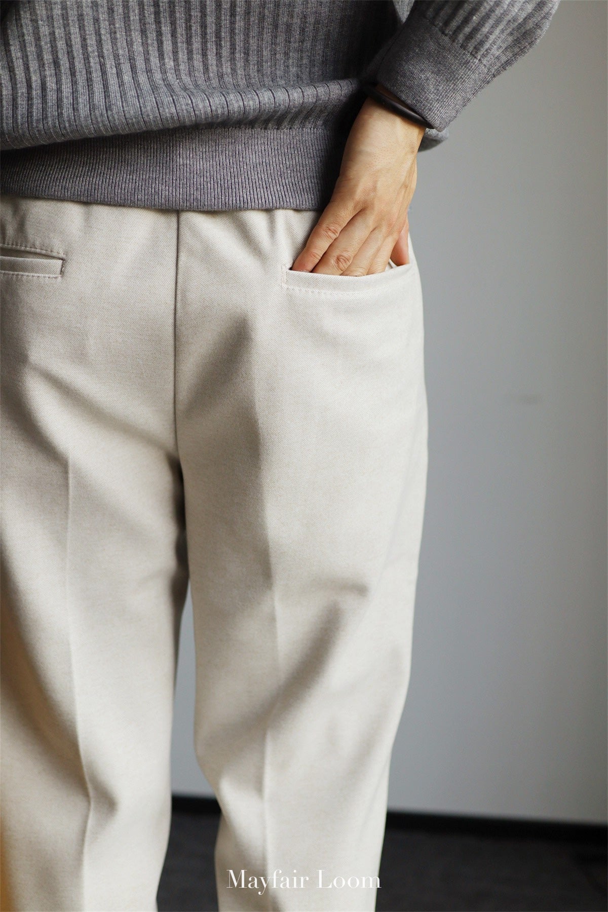 Tweed Cropped Ankle-length Pants