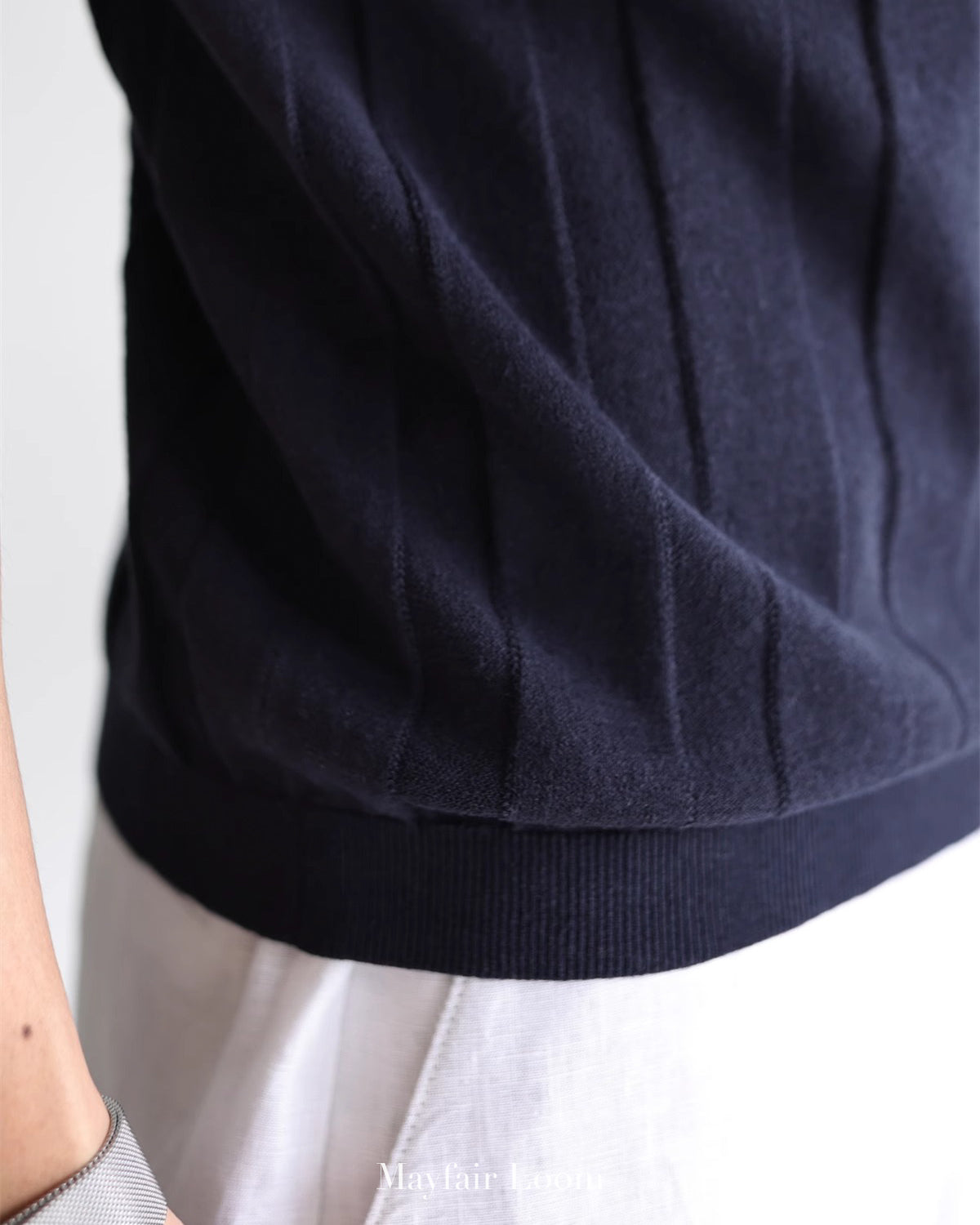 Cranleigh Knitted Henley Tee