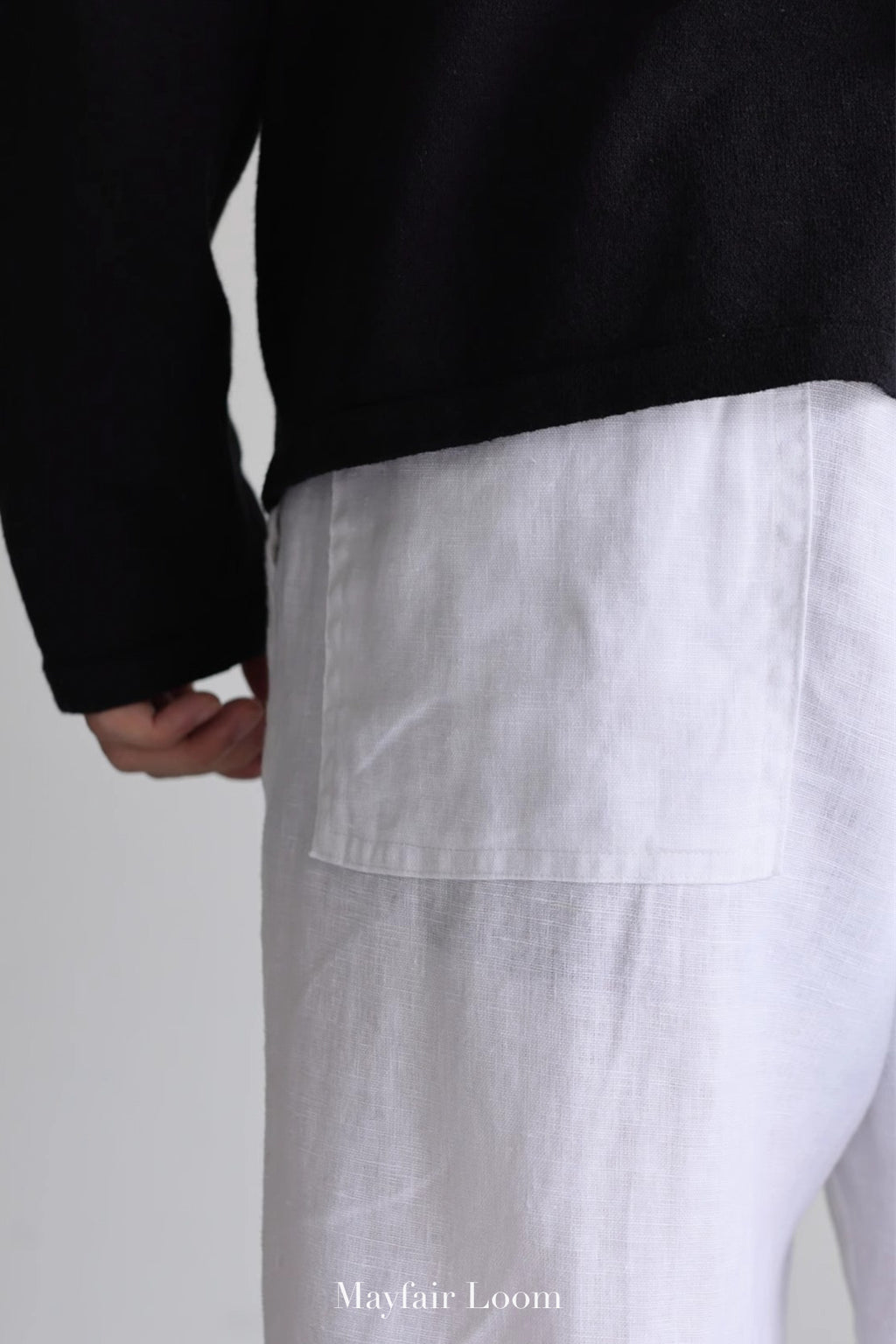 Pure Linen Drawstring Pants