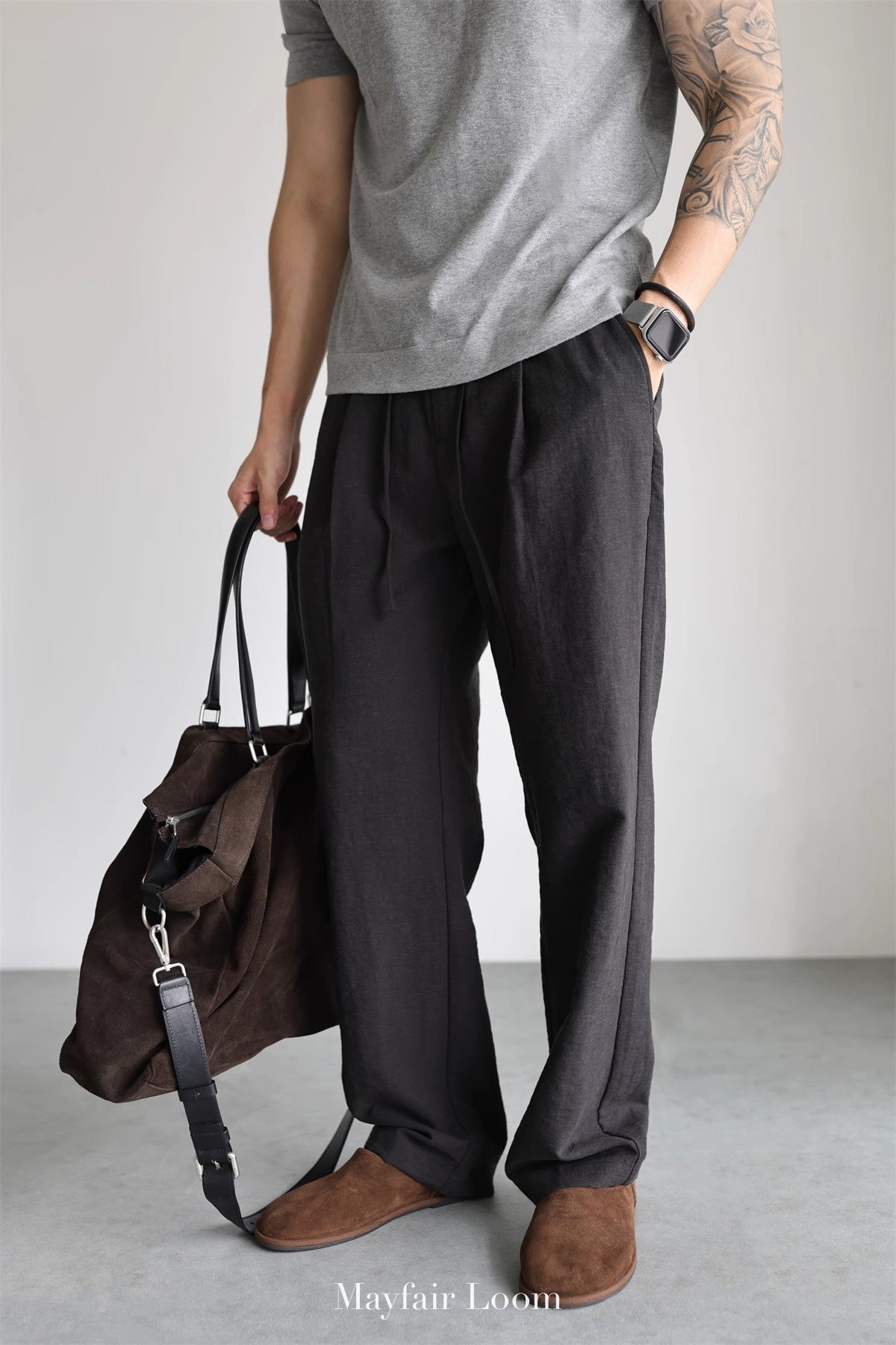 Blend Flowy Wide-Leg Pants