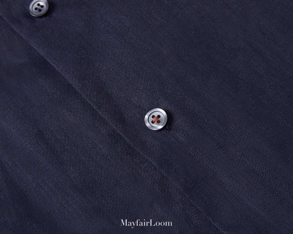 French Normandy Dew-retted 100% Linen Shirt