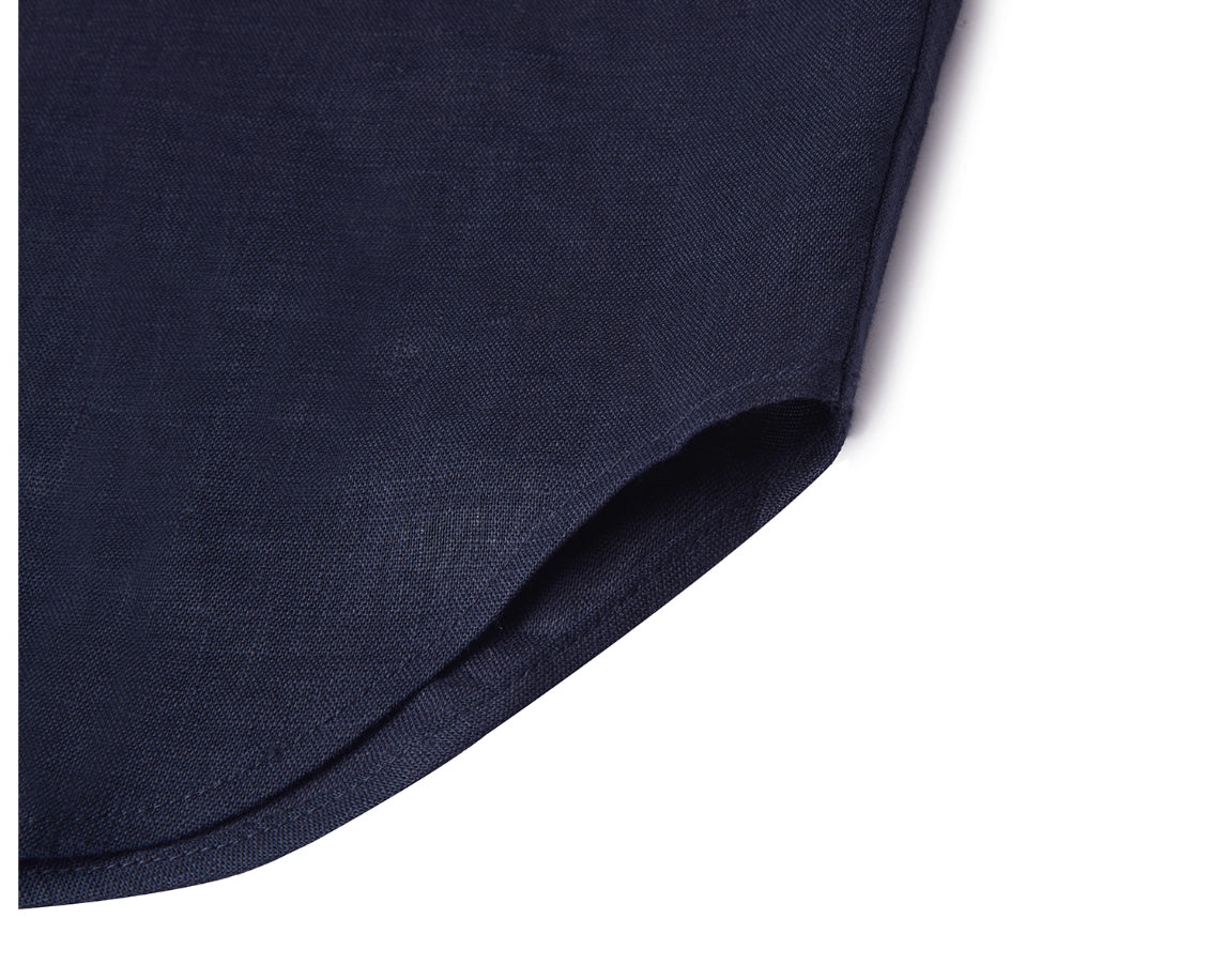 French Normandy Dew-retted 100% Linen Shirt