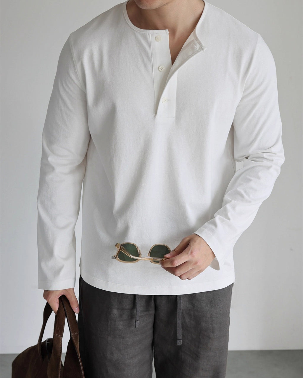 Classic Henley Long Sleeve T-Shirt