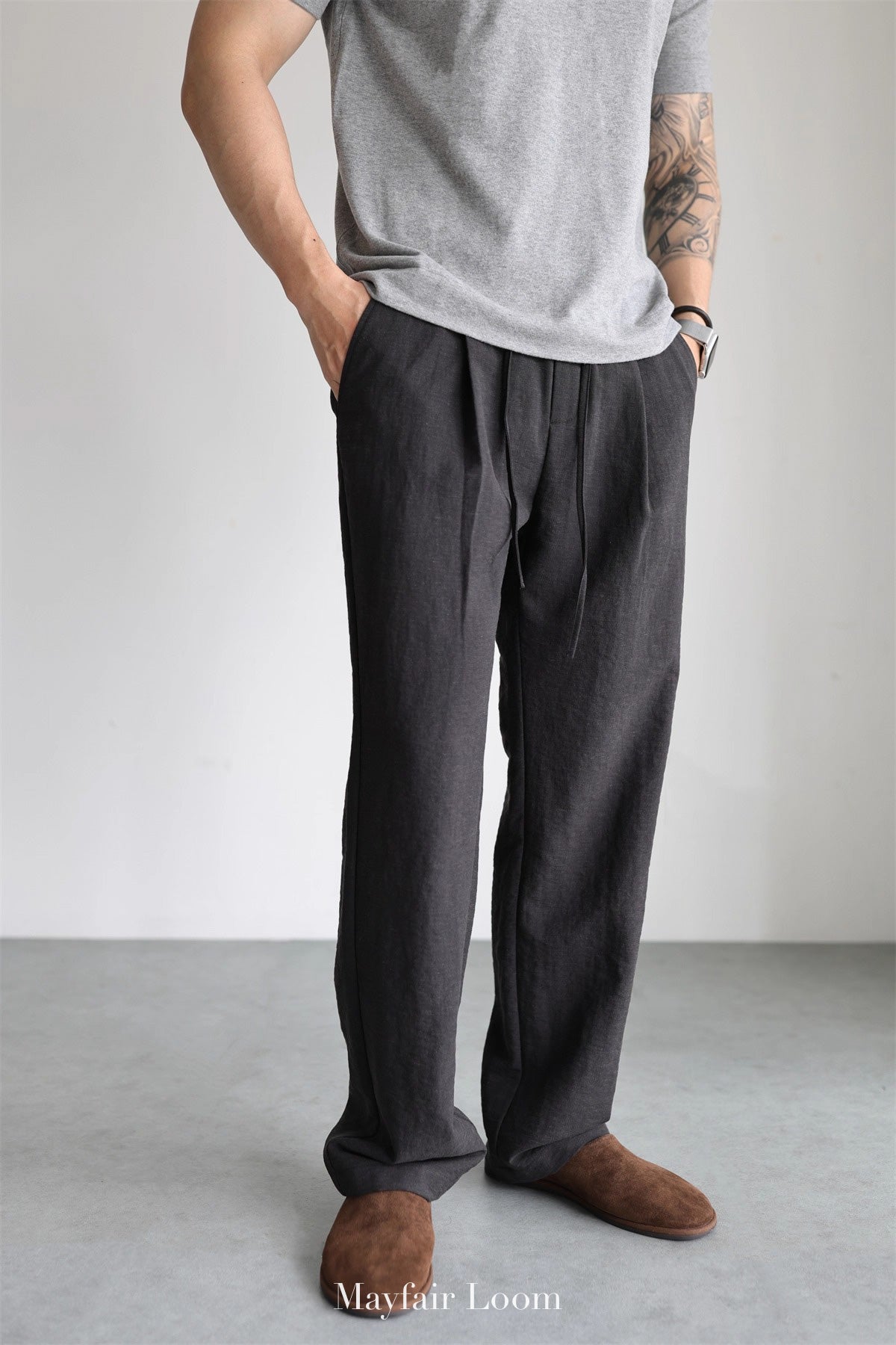 Blend Flowy Wide-Leg Pants