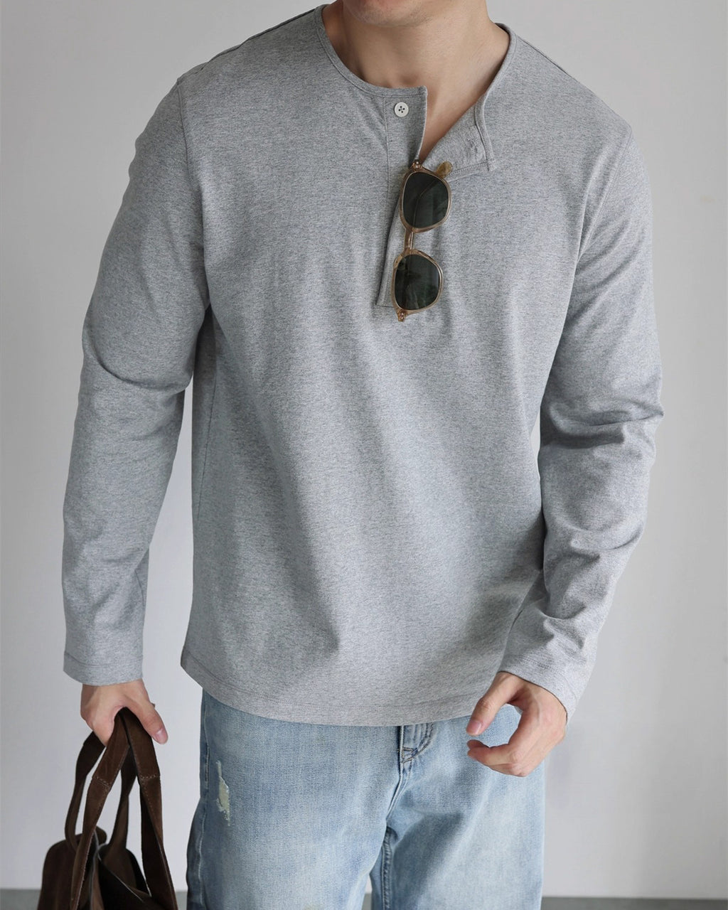Classic Henley Long Sleeve T-Shirt